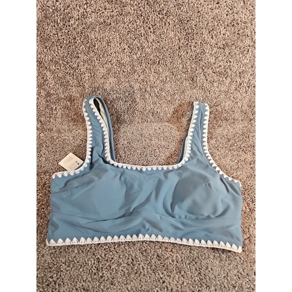 Cupshe Other - Womens Cupshe Grey/blue Bathing Suit Bikini Top. L